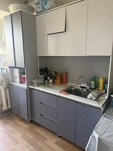 цена раковина с тумбой в ванную: Комплект кухонной мебели в современном стиле: - Линейная кухня с — 1