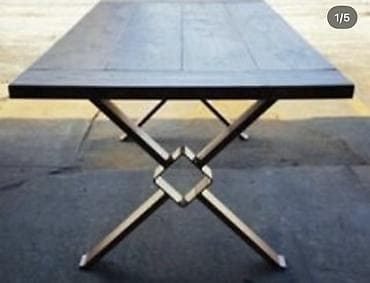 Стол жана отургуч комплекттери: Кеңсе эмереги комплекти, Металл, түсү - Кара — 1