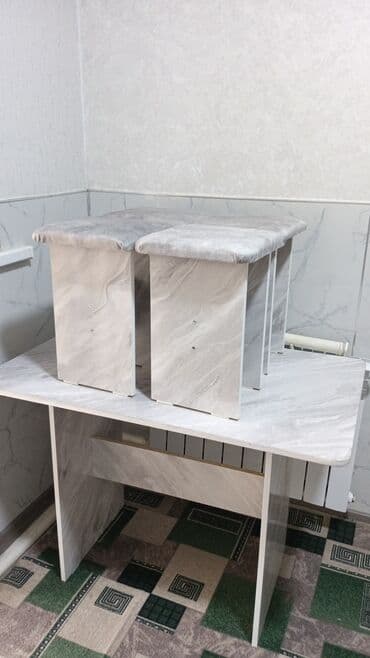 кухонный разделочный стол: Кухонный стол, Прямоугольный, Нераскладной — 4