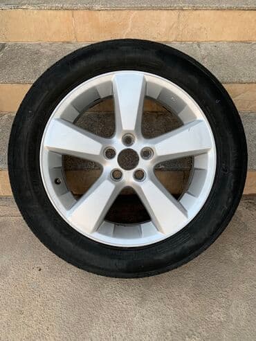 Колеса в сборе 235 / 55 / R 18, Всесезонная, Б/у, Запаска, Легковые, Литые, отверстий - 5