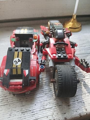 Игрушки: Игровой набор-конструктор из совместимых блоков (формат LEGO): красный — 1