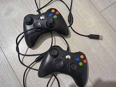 джойстик xbox: Проводные геймпады (2 шт.) каждый по 400 сом форм-фактора Xbox 360 НЕ — 1