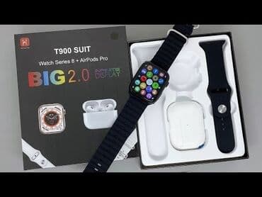 цифровые часы наручные: Самая выгодная акция🔥 apple watch 8 ultra +беспроводные наушники — 6