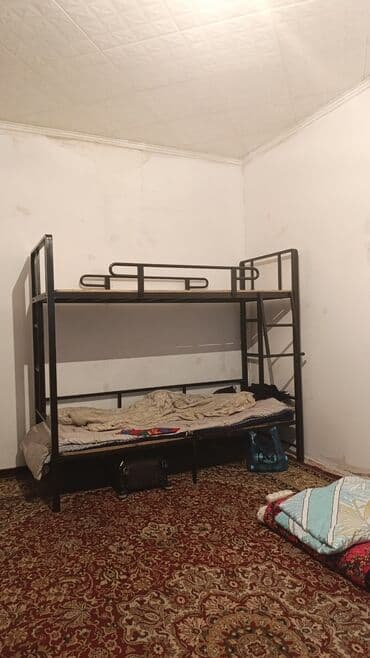 купить помещение в рассрочку: Двухъярусная металлическая кровать - Прочная стальная рама с — 1