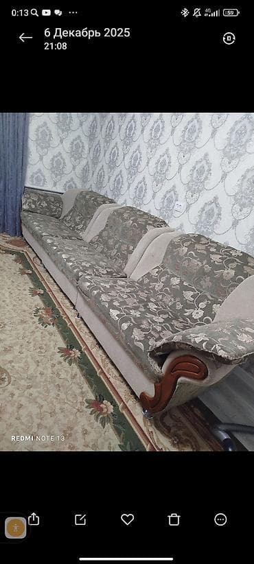 купить диван трансформер 3 в 1: Прямой диван, Б/у — 1