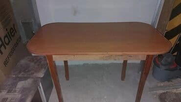 кухний мебель: Кухонный стол и стул, Б/у, цвет - Коричневый — 1