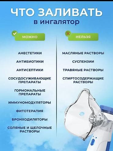 Медтовары: Портативный ингалятор-небулайзер - Подходит для всей семьи: в — 5