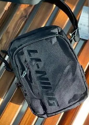 спортивная сумка: Сумка через плечо Li-Ning, компактная кросс-боди - Цвет: черный - — 1