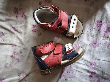 обувь 29 размер: Детская обувь: 1) Сандалии серо-зелёные - Открытые носок и пятка — 2