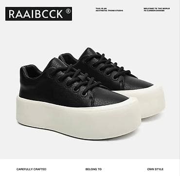 Кеды RAAIBCCK на высокой платформе - Цвет: верх — черный, подошва — — 2