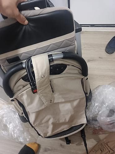 chicco urban: Коляска, Другой бренд, цвет - Золотой, Б/у, Самовывоз — 3