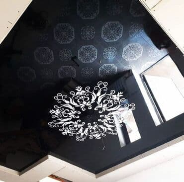 шпатель для натяжных потолков: Керме шыптар Жылтырак, Жылтырабаган, 3D потолоктор Монтаждоо, Кепилдиги, Демонтаждоо — 1