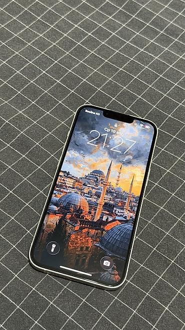 google p: IPhone 13, Б/у, 128 ГБ, White Titanium, Защитное стекло, Коробка, 100 % — 2