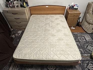 кровать двухместные: Двуспальная кровать, С матрасом, длина - 200 см — 1