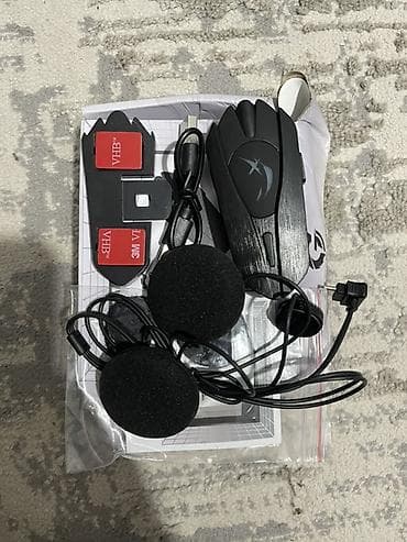 Bluetooth интерком/гарнитура для мотоциклетного шлема. Комплектация