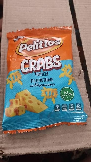 Набор солёных снеков Toretta/Pelittos (HALAL): - Pelittos Crabs чипсы — 1
