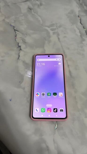 розовые наушники: Redmi, Redmi Note 14 Pro, Б/у, 256 ГБ, цвет - Фиолетовый, 2 SIM — 5