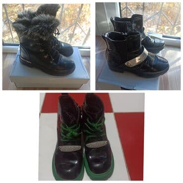 обувь на девочку: Детская девочковая обувьдемисезонный и зимний,размер 34-35,б/у в — 1