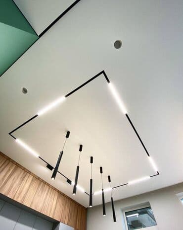 стоимость натяжных потолков: Натяжной потолок Матовое, 3D потолки, Глянцевое Монтаж, Бесплатная консультация, Демонтаж — 2