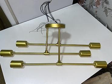 светильник лофт: Потолочный светильник в стиле модерн/лофт, цвет – матовое золото. - — 2