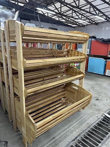 хлебный шкаф: Стеллаж Для хлеба и выпечек, Лофт, 190 см * 100 см * 50 см, 
Б/у — 7