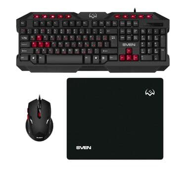 прокрутка: Клавиатура, Sven, Мембранная, Проводное подключение — 1