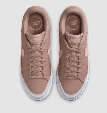 кожаные кеды: Кроссовки, 41.5, 42, Nike, Новый, цвет - Розовый, Самовывоз, Платная доставка — 1