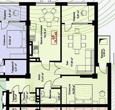 куплю квартиру филармония: Подготовительные работы, Элитка, 2 комнаты, 74 м² — 3