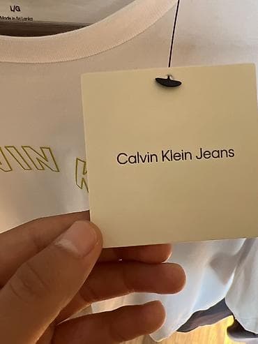 klein: Футболка Calvin Klein Jeans - Модель: SP40615755 (код на бирке — 3