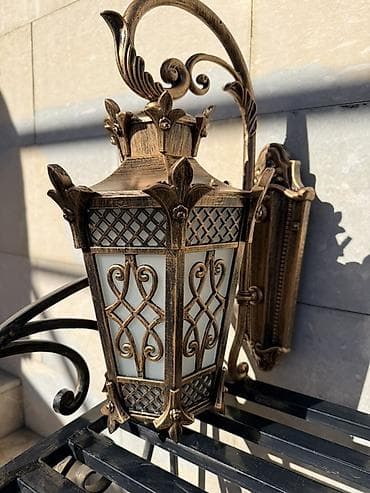 декор из пенопласта: Уличный настенный светильник- бра в классическом стиле 6 штук - — 3