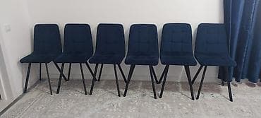 Стул для кухни, Б/у, Железо, цвет - Синий