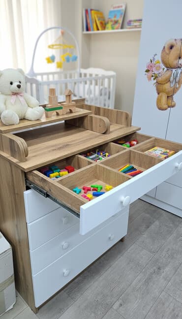 Шкафы: Комод для одежды, Без зеркала, ЛДСП, цвет - Белый — 1