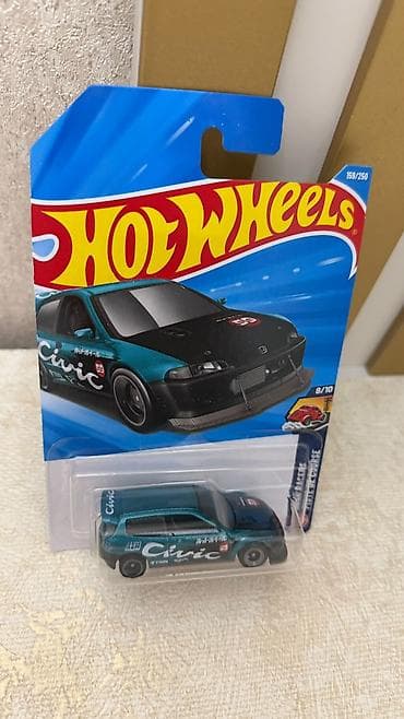 hot: Hot Wheels — Honda Civic Custom (Drag Racers), масштаб 1:64 также — 1