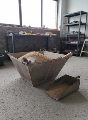 Советское корыто (якоренок) для цемента или глины из хорошего толстого