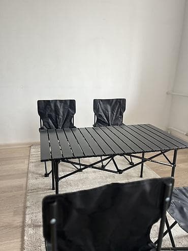 куплю стол со стульями: Складной туристический комплект: стол + стулья - Стол: прямоугольный — 2