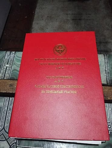 Кыймылсыз мүлк: 4 соток, Курулуш, Кызыл китеп — 1