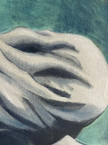 love is: Картина на холсте, масляные краски. Авторская интерпретация известного — 2