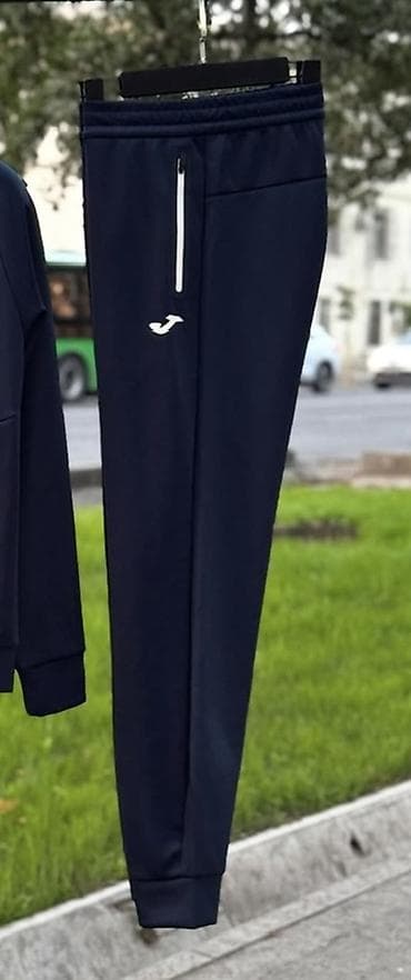 Спортивные брюки Joma, черные - Прямой крой с заужением к низу
