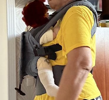 эрго: Эргономичный рюкзак-переноска «Мини-люкс» с универсальными лямками. - — 2