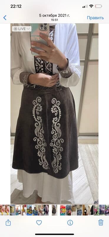 Продам очень красивое платье на кыз- узатуу, размер 46,отдам за 3000