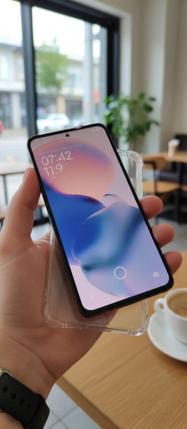 телефоы: Redmi, Redmi Note 13, Колдонулган, 128 ГБ, түсү - Кара, 2 SIM — 1