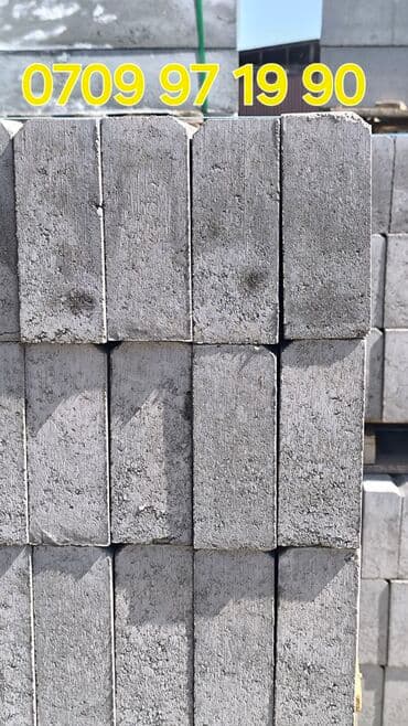 брусчатка бишкек дом брусчатки'' тротуарная плитка бордюры бишкек: Дорожный бордюр, Прессованный, Бетонный, Новый — 11