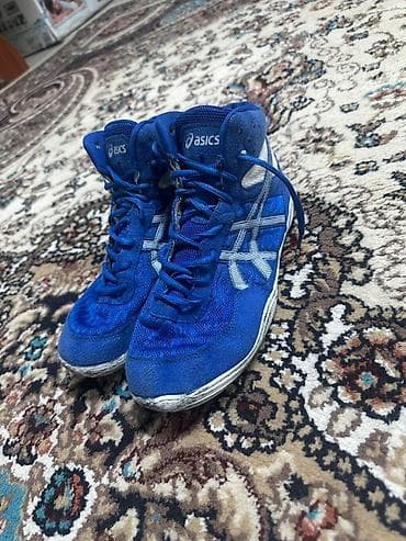 кросо: Мужские кроссовки, 39, Asics, Б/у, цвет - Синий, Самовывоз — 1