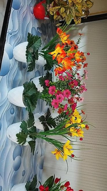 уголь с доставкой бишкек: Искусственные цветочные композиции в кашпо - Большие напольные — 4