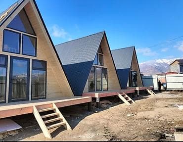 каркасное строительство: А-фрейм дома на заказ под ключ любой регион Кыргызстана гарантия — 8