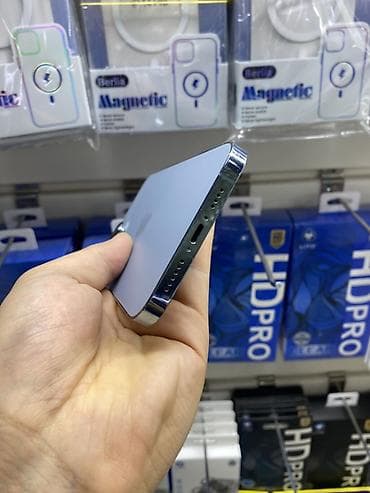 apple 13 pro: IPhone 13 Pro Max, Б/у, 128 ГБ, Sierra Blue, Чехол, Защитное стекло, 82 % — 4