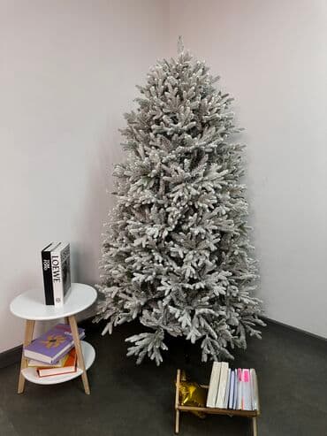 купить елку искусственную недорого: Елка «Версальская» 90% литая, 10% пвх Белое хлопковое напыление — 1