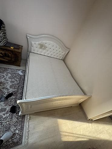 used bed: Односпальная кровать, С матрасом, длина - 190 см — 2