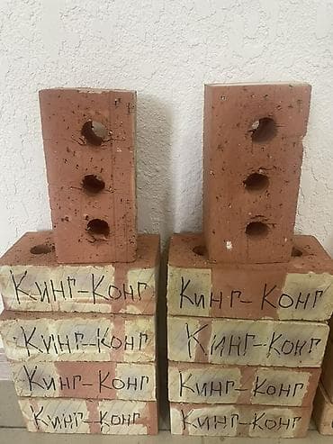 саман пирес: Пустотелый, дырчатый, Жженый кирпич, Полублок, 250×120×90 — 2