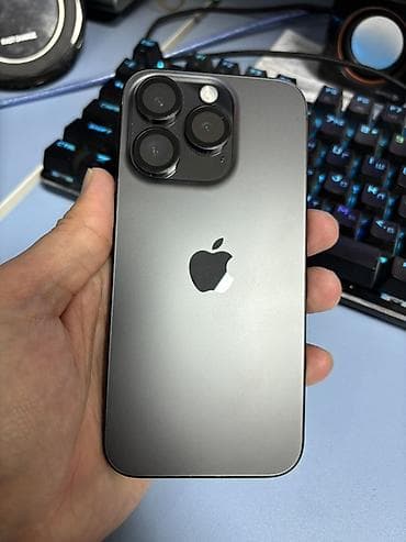 IPhone 15 Pro, Б/у, 256 ГБ, Space Gray, Защитное стекло, Чехол, Коробка, 88 %